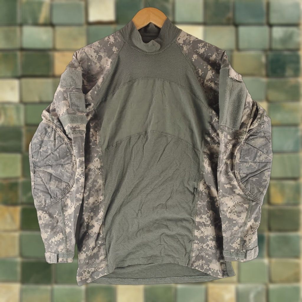 Vintage Massif US Military Army Combat Shirt Digital Camo Green Gray Mens M Size US M / EU 48-50 / 2 - 1 Thumbnail
