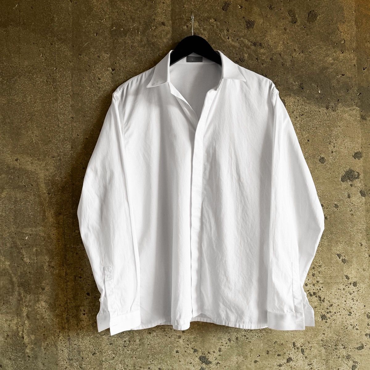 Dior × Hedi Slimane Dior Homme SS05 Pink Pleated Runway Button-Up