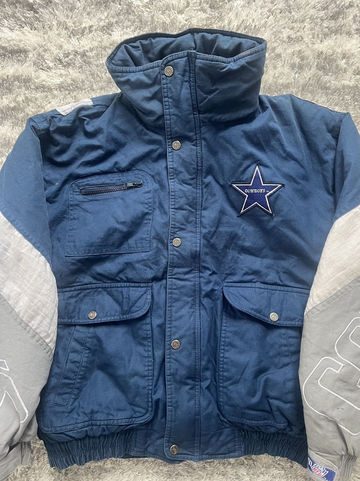 NFL × Sports Specialties Vintage NFL Dallas Cowboys Triple FAT Goose Down Jacket Size US L / EU 52-54 / 3 - 3 Thumbnail