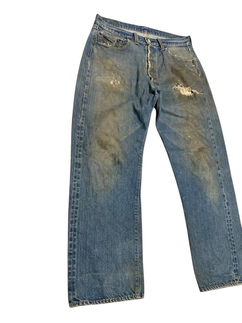 Levi's Vintage 60s Levis 501 Rindem Button #6 Selvedge Jeans Size US 32 / EU 48 - 2 Thumbnail