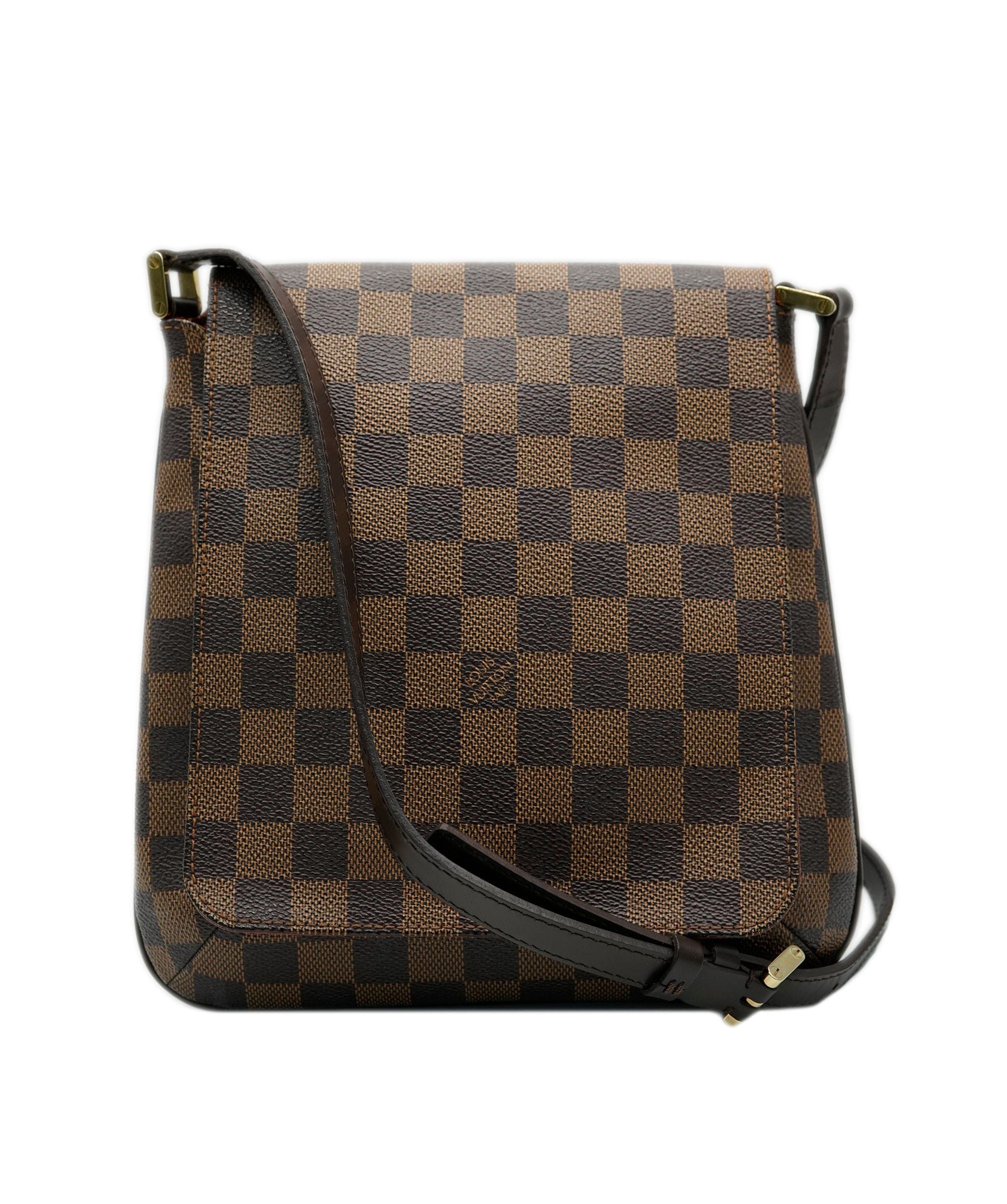 image of Louis Vuitton Damier Ebene Canvas Musette Salsa in Brown, Women's