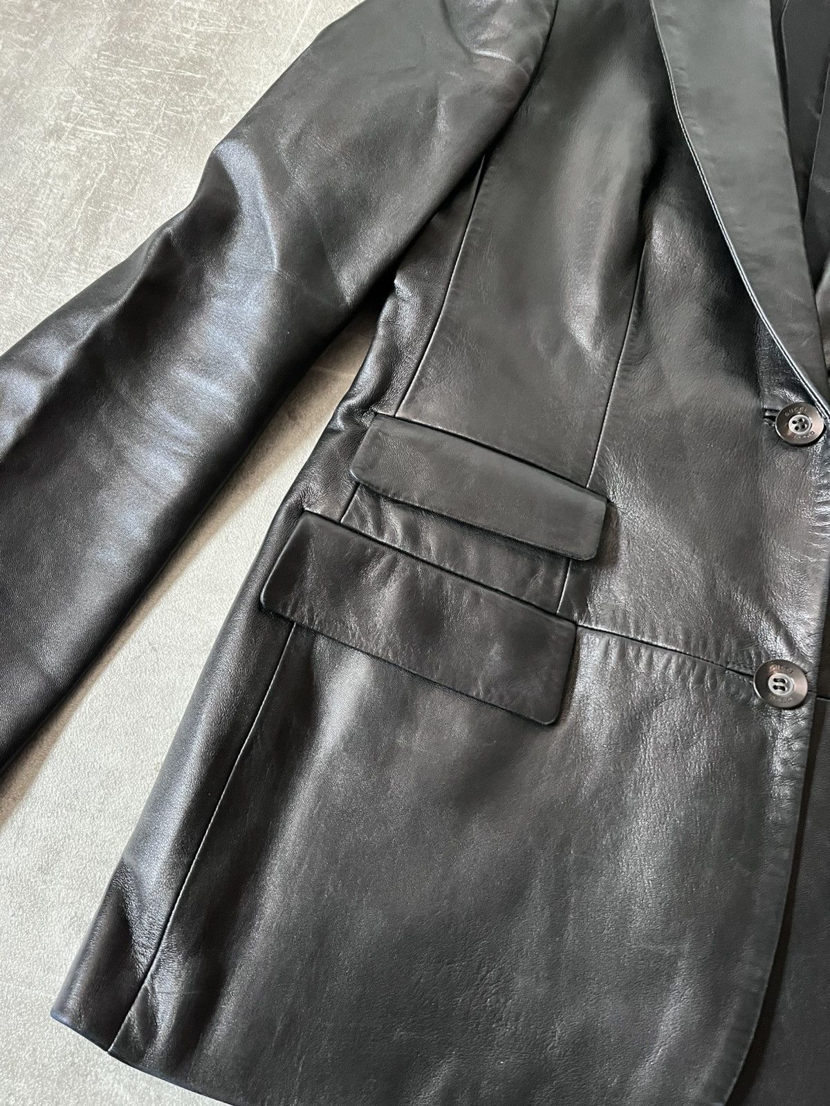 Gucci Gucci S/S 1998 by Tom Ford runway leather blazer jacket Size US S / EU 44-46 / 1 - 6 Thumbnail