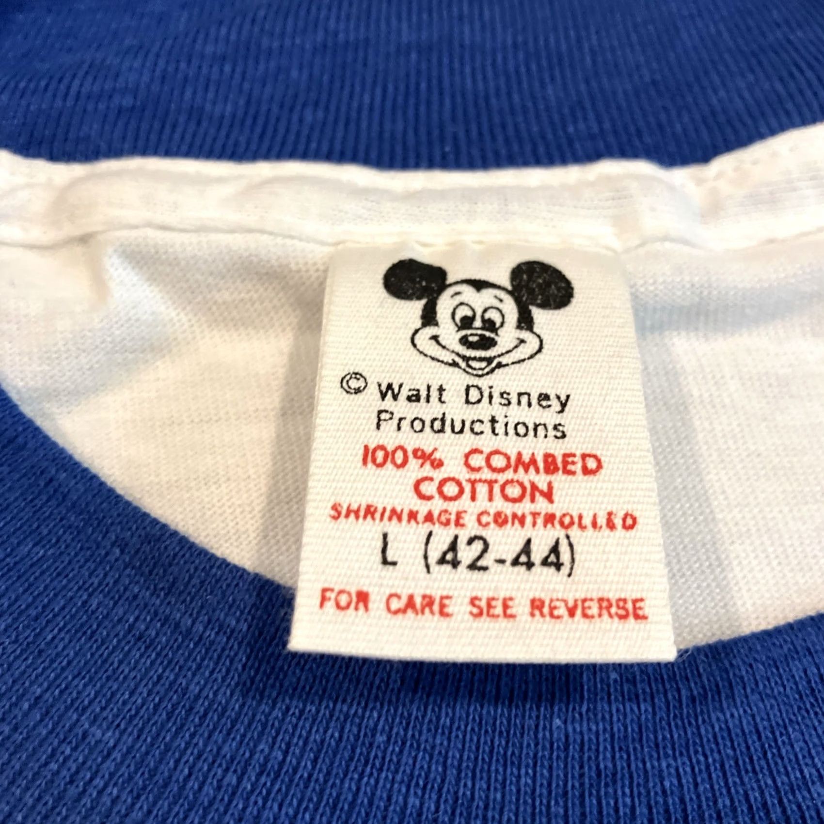 Disney VINTAGE WALT DISNEY WORLD DONALD DUCK Ringer T Shirt Single Stitch NWOT L Size US L / EU 52-54 / 3 - 3 Thumbnail