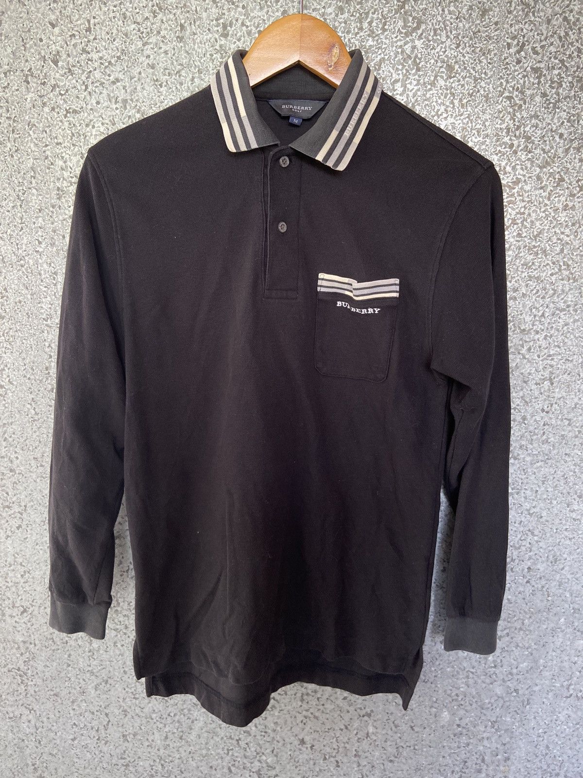 Burberry Vintage Burberry polos long sleeve Size US M / EU 48-50 / 2 - 2 Thumbnail