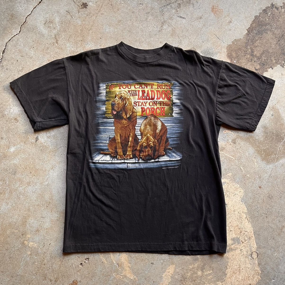 Vintage Casual Vintage Thunder Sportswear Dog Art Skater Grunge Tee Grailed