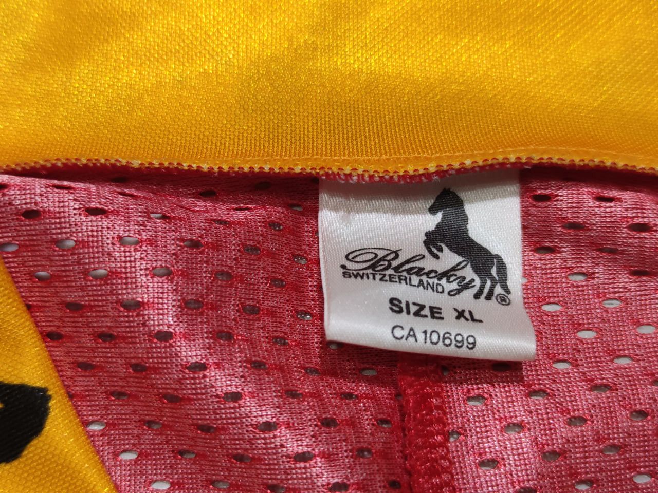 Vintage SC Bern Switzerland 1989 Hockey Blacky Peugeot Jersey Size US XL / EU 56 / 4 - 11 Thumbnail