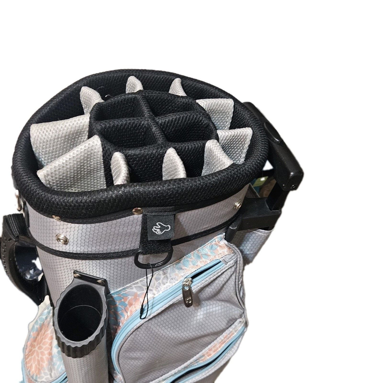 Auburn Sportswear RJ Sports Floral 15 Way Women's Golf Cart Bag Wheels Hood Size ONE SIZE - 6 Thumbnail