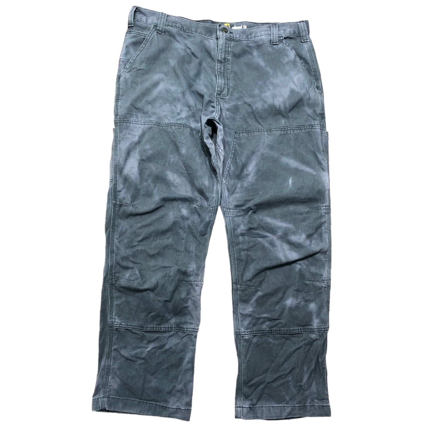 Carhartt Carhartt Pants Carpenter Relaxed 5-Pocket Canvas Tie Dye Gray 38x30 Mens Size US 38 / EU 54 - 2 Thumbnail