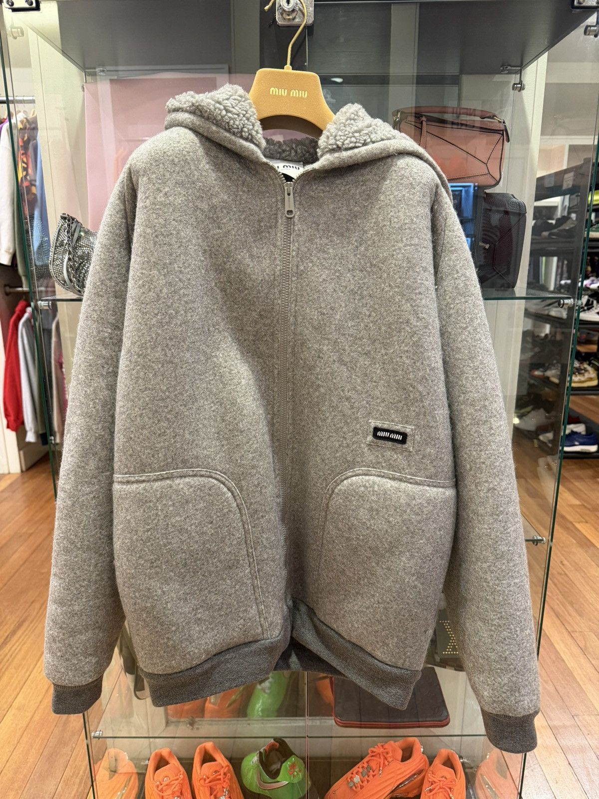 Miu Miu Miu Miu Fleece Full Zip Hoodie Size US M / EU 48-50 / 2 - 1 Thumbnail