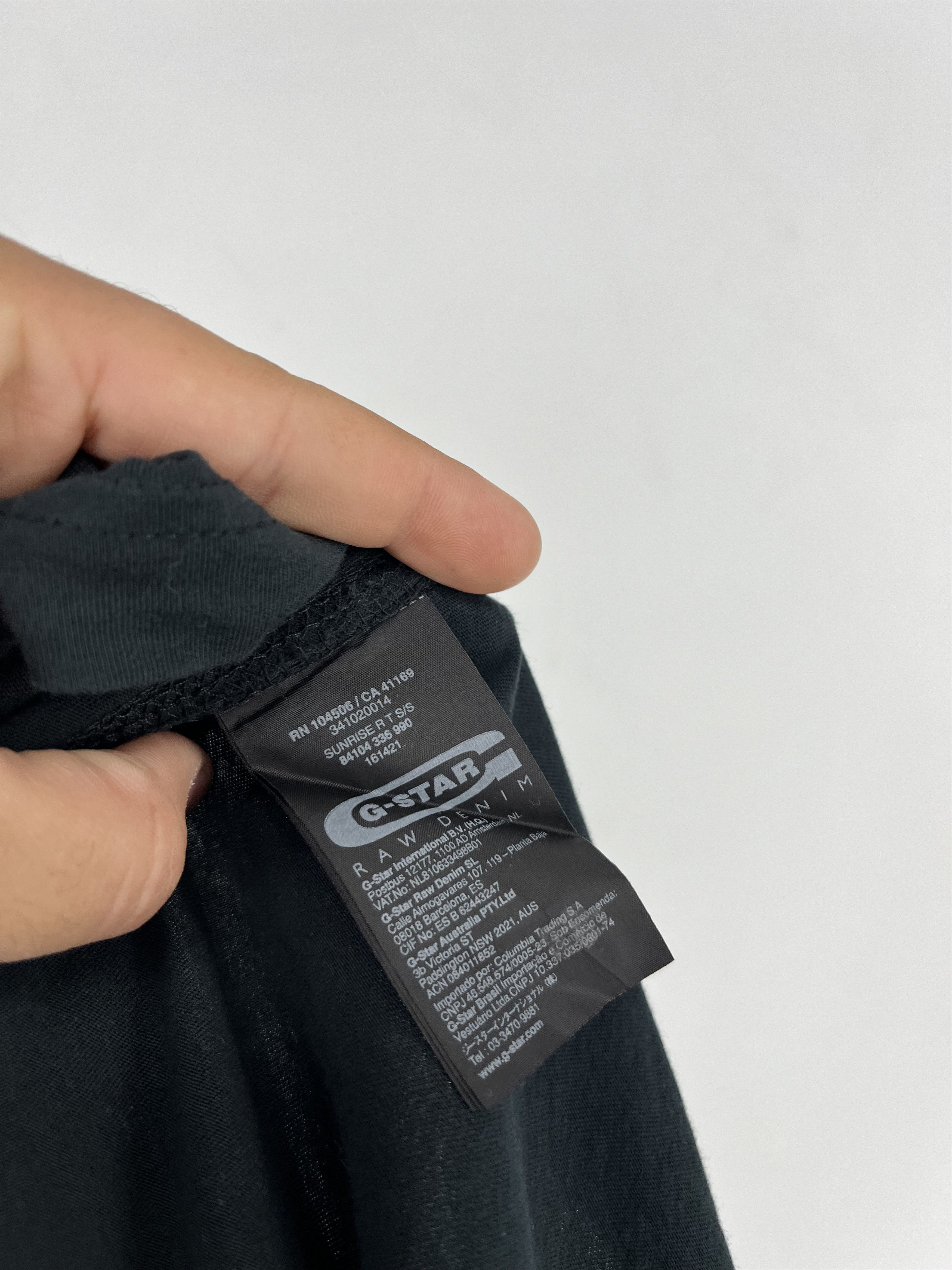 G-Star Vintage G-Star Raw T-Shirt Black Big Centre Logo Size m Size US M / EU 48-50 / 2 - 10 Thumbnail
