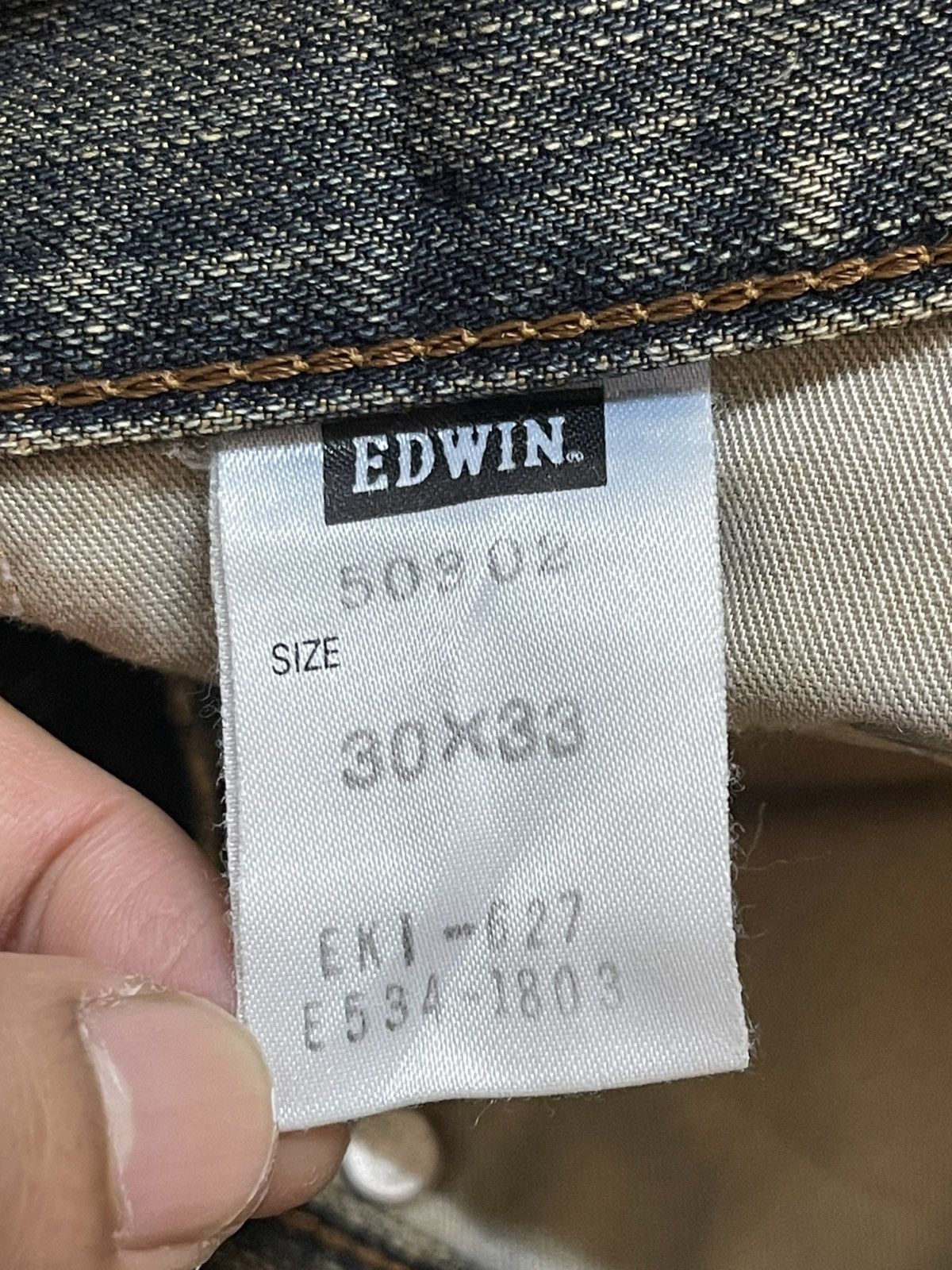 Edwin Vintage Edwin 503z Mud Wash Faded Style Whiskers Loose Jeans Size US 30 / EU 46 - 13 Thumbnail