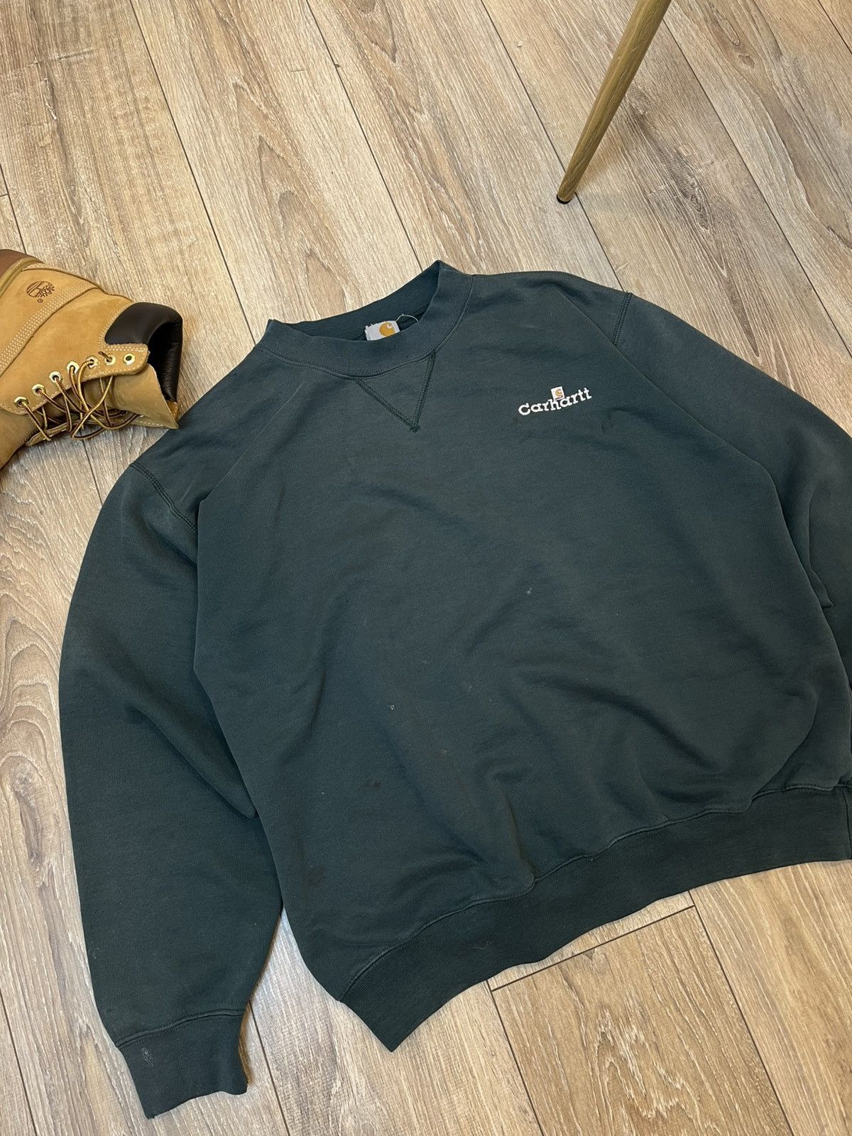 Carhartt ♻️CARHARTT DISTRESSED BOXY FIT FADED VINTAGE SWEATSHIRT Size US L / EU 52-54 / 3 - 2 Thumbnail