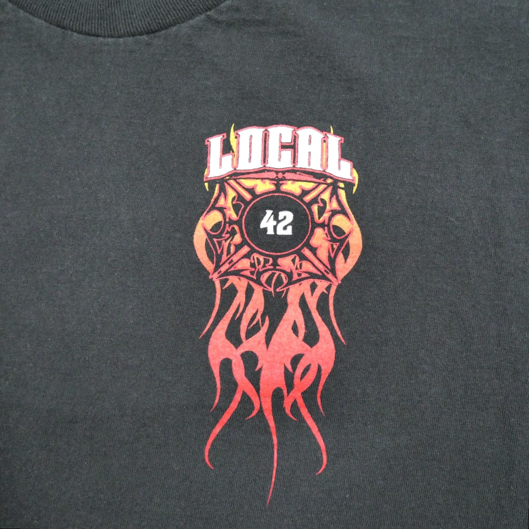 Vintage VINTAGE Fire Department T Shirt Adult Medium Black 90s KC FD Skull Kansas City Alore Mens Shirts Size US M / EU 48-50 / 2 - 4 Thumbnail