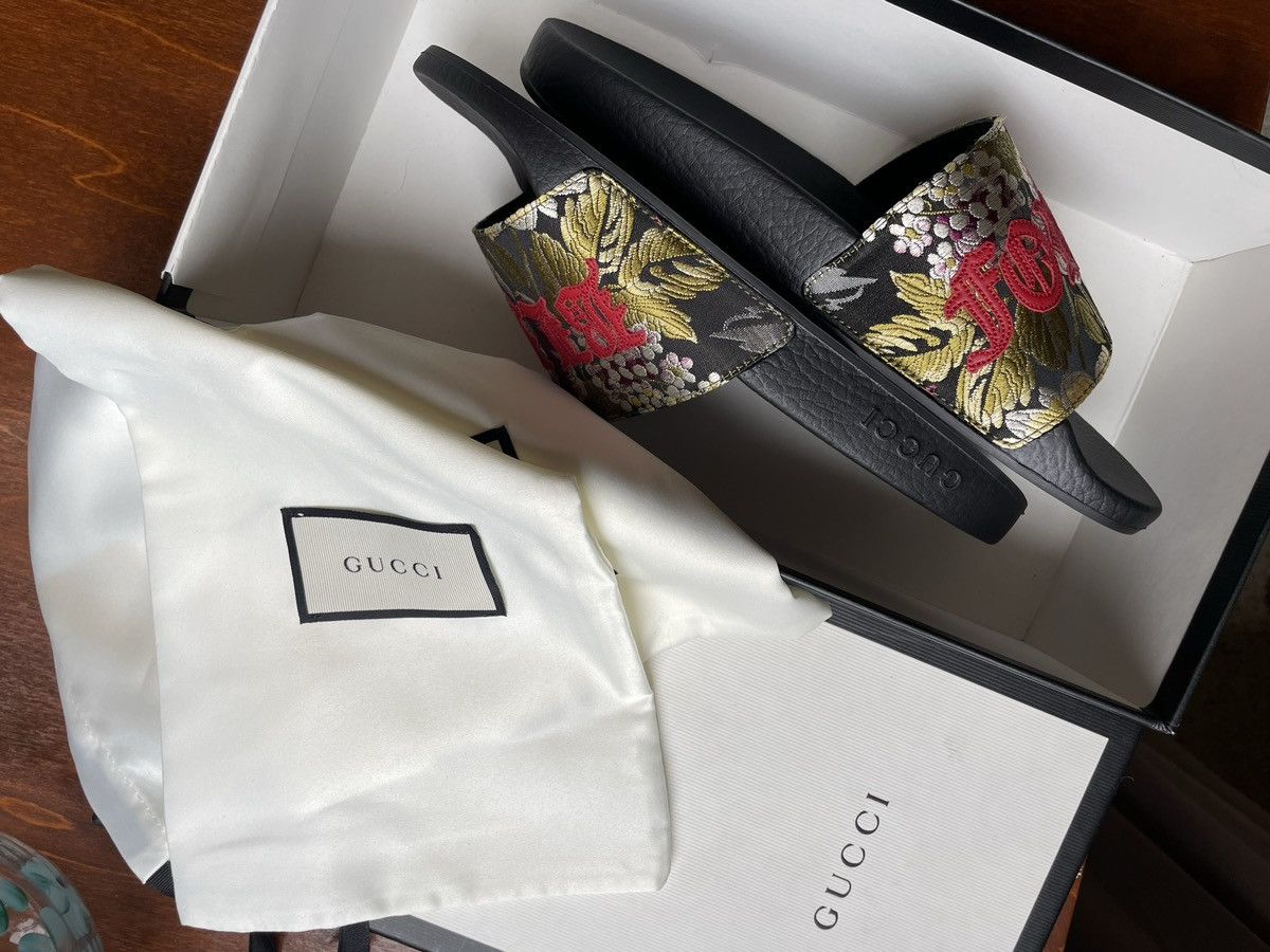 Gucci Authentic New GUCCI floral (blind For Love)Sandals,size8,38 Size US 8 / IT 38 - 5 Thumbnail