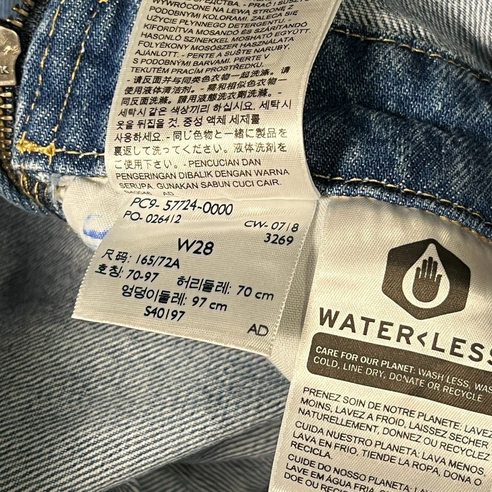 Levi's Levi’s Overalls 28W Premium Waterless Bib Jeans Womens Denim Size 28" / US 6 / IT 42 - 5 Thumbnail