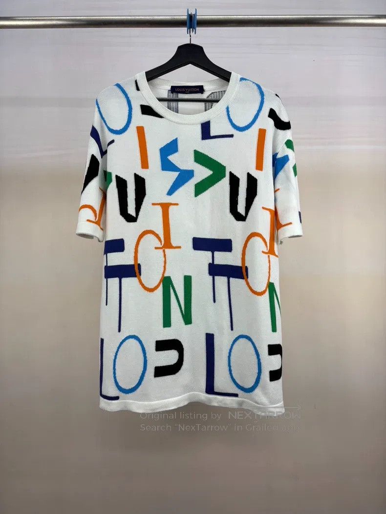Louis Vuitton Bullet logo knitted short sleeves