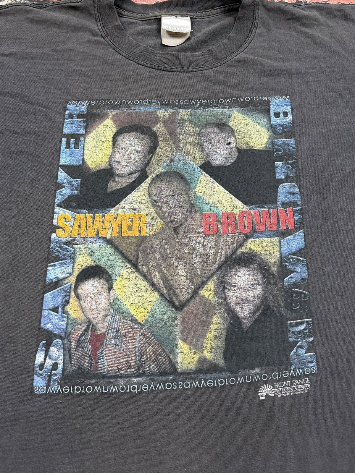 Band Tees Vintage Sawyer Brown Tee Faded Country Band 2001 Distressed Size US XL / EU 56 / 4 - 4 Thumbnail