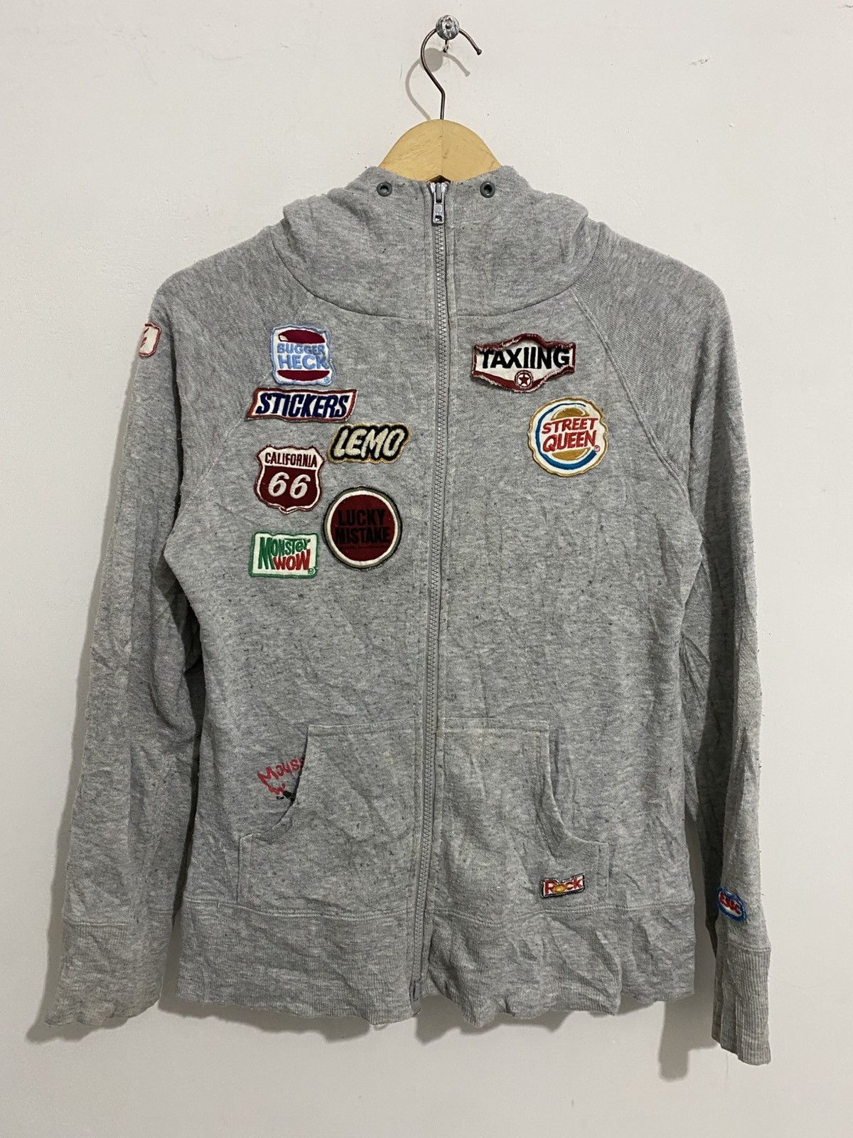 Japanese Brand BINDINGOFFER💸Japanese moussy patched hoodie styled hysteric Size US M / EU 48-50 / 2 - 1 Thumbnail