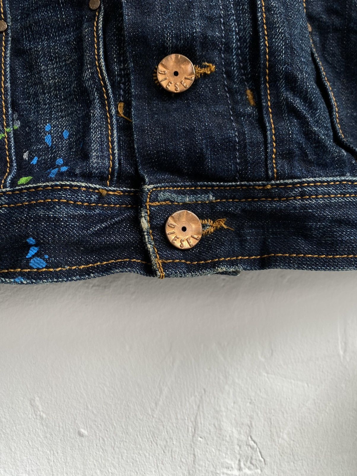 Diesel × Vintage 2010 Diesel Juzicon Giacca Washed Denim Jacket Size US S / EU 44-46 / 1 - 13 Thumbnail
