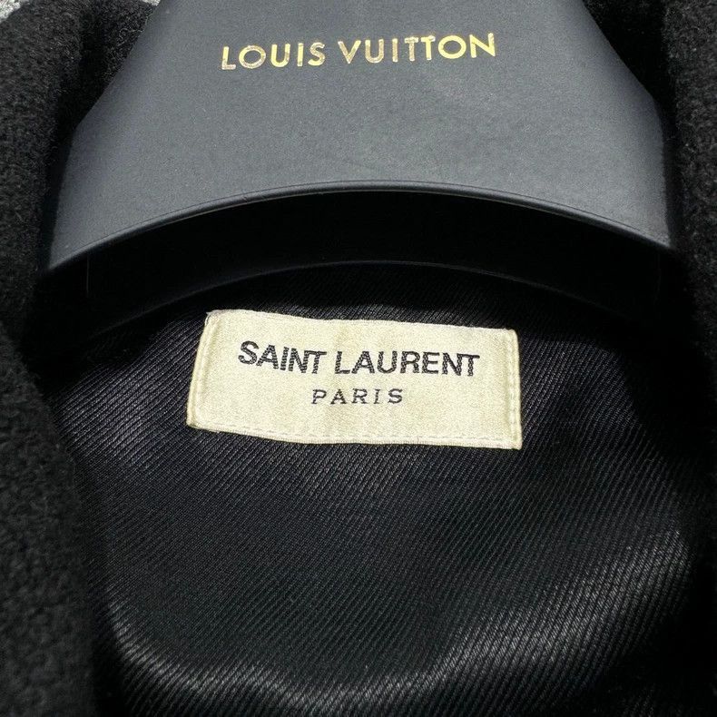 Saint Laurent Paris SLP Zebra Stripe Wool Bomber Jacket- Size US M / EU 48-50 / 2 - 2 Thumbnail