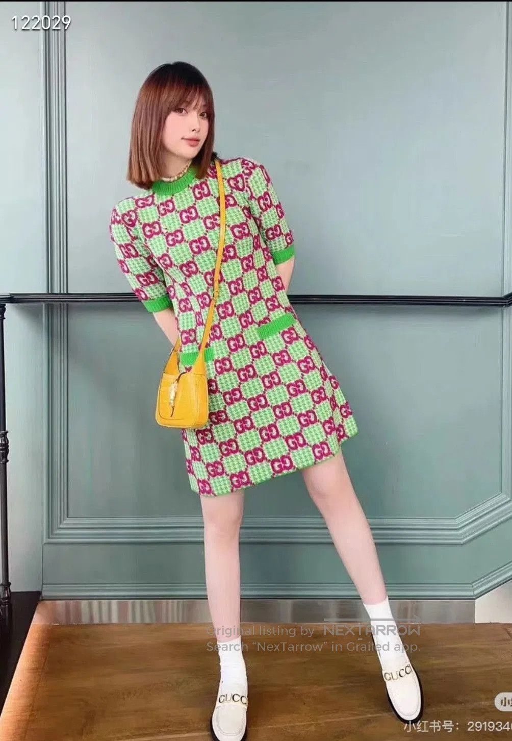Gucci Gucci Double G Print Knit Dress. Size XS / US 0-2 / IT 36-38 - 8 Thumbnail
