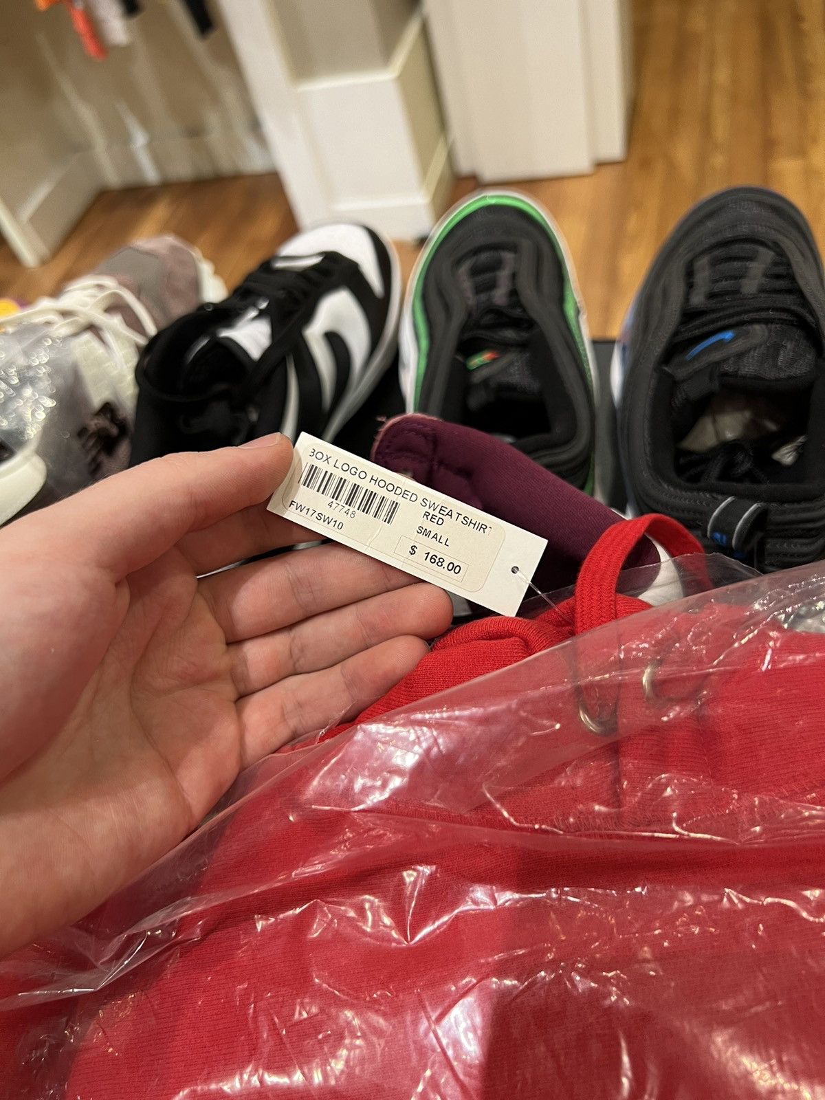 Supreme Supreme red box logo hoodie purple 2017 Size US S / EU 44-46 / 1 - 4 Thumbnail