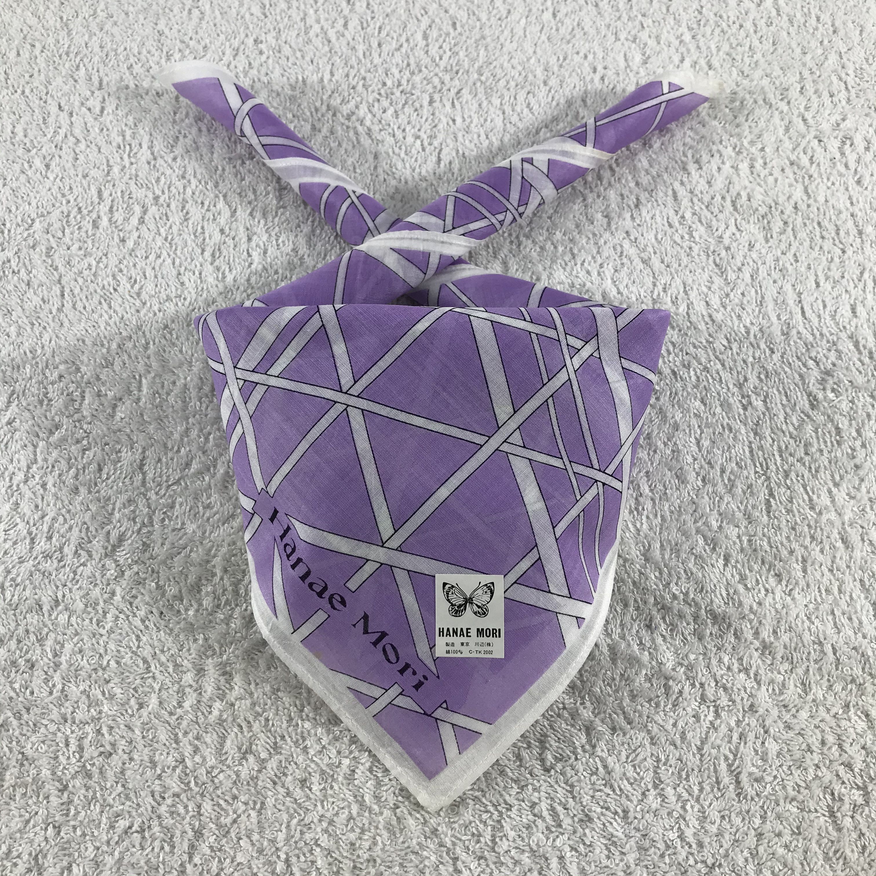 Hanae Mori × Vintage Hanae Mori Bandana / Handkerchief / Neckerchief - S132 Size ONE SIZE - 3 Thumbnail