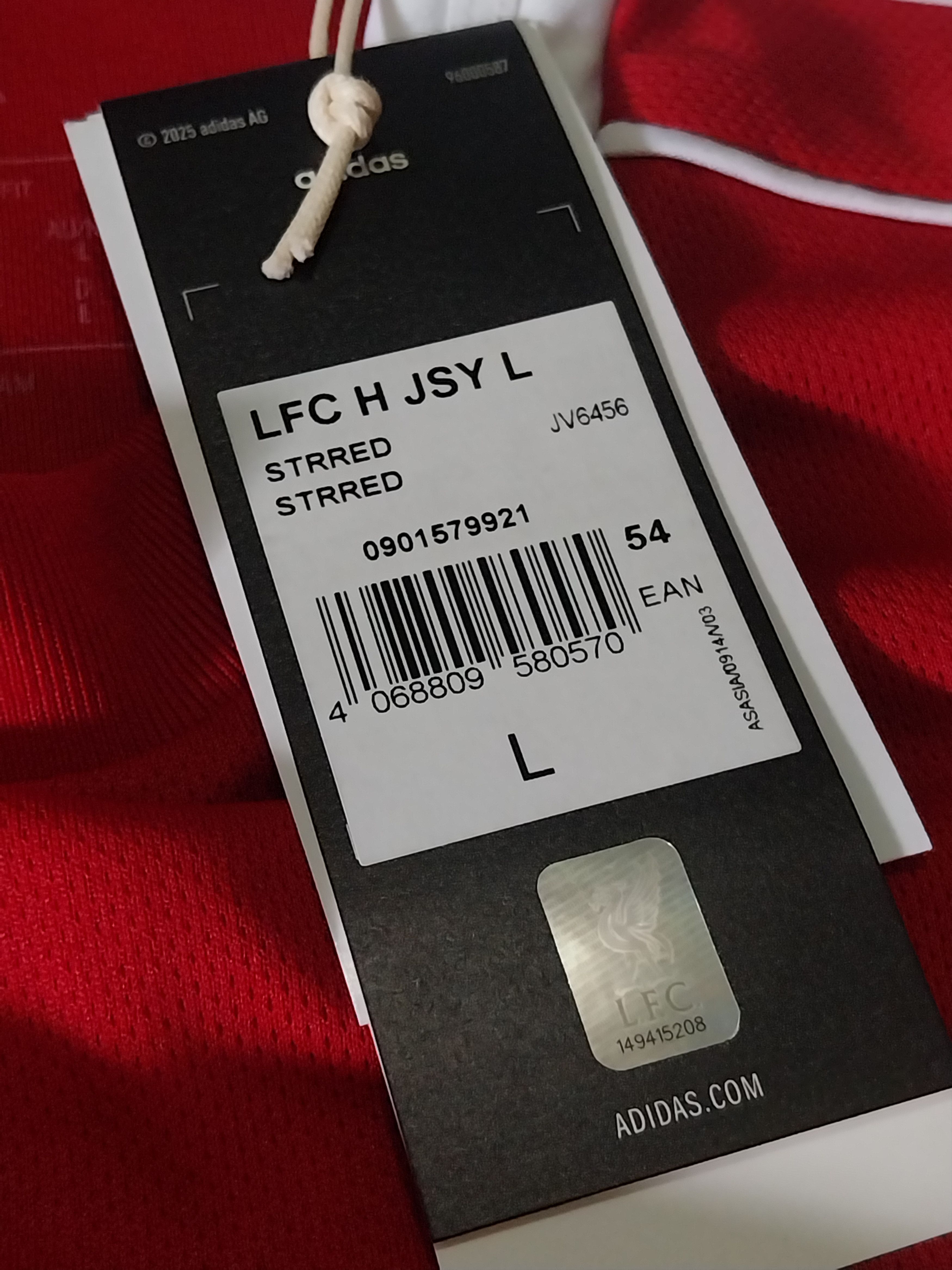 Adidas Liverpool home 2025/2026 mo salah jersey football Size US L / EU 52-54 / 3 - 7 Thumbnail