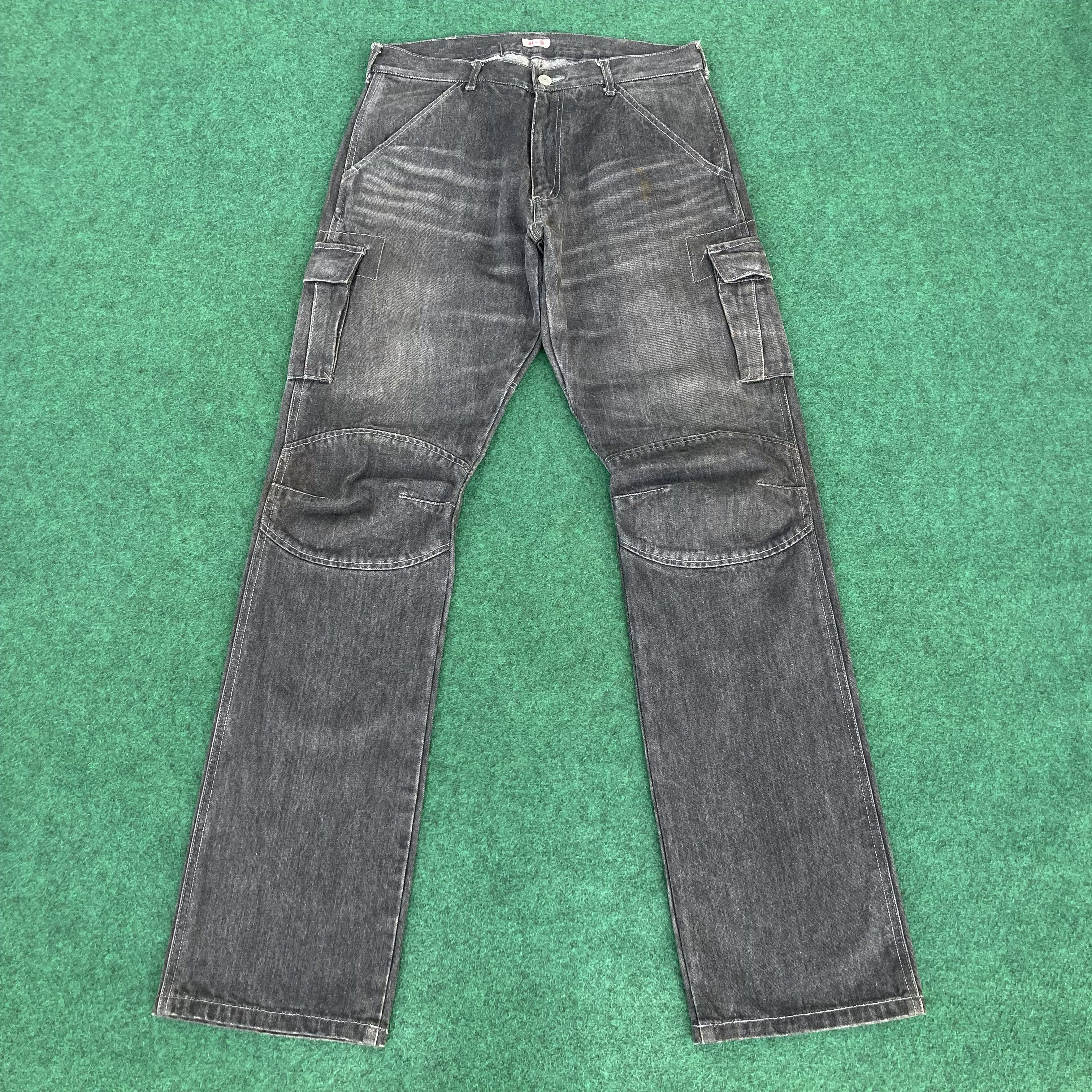 Japanese Brand Vtg HS Union Made Japan Cargo Pants Zipper Jeans Size US 31 - 1 Thumbnail