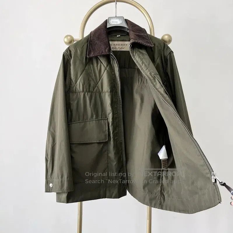 Burberry Burberry XL Green Quilted Jacket for Men. Size US XL / EU 56 / 4 - 5 Thumbnail
