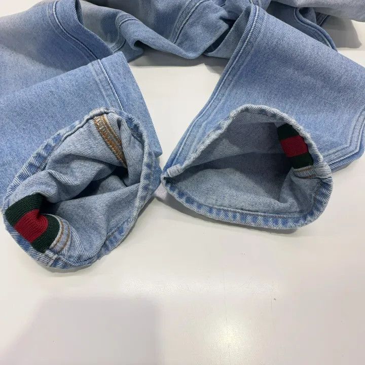 Gucci Gucci Gucci Blue Striped Zipper Pocket Denim Pants -2506 Size US 32 / EU 48 - 8 Thumbnail