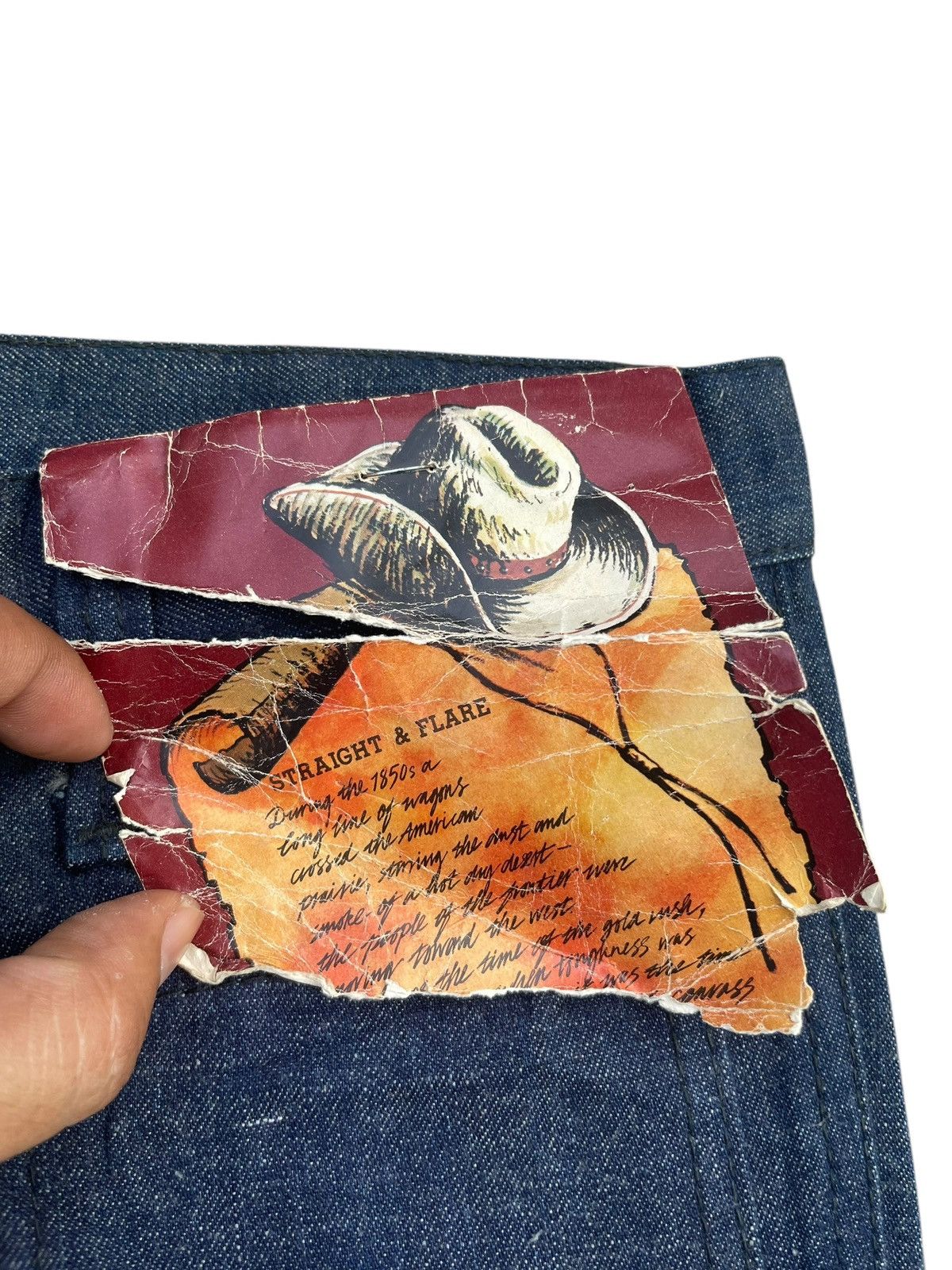 Japanese Brand × Vintage Vintage Deadstock Cosmo Flare Denim Size US 30 / EU 46 - 4 Thumbnail