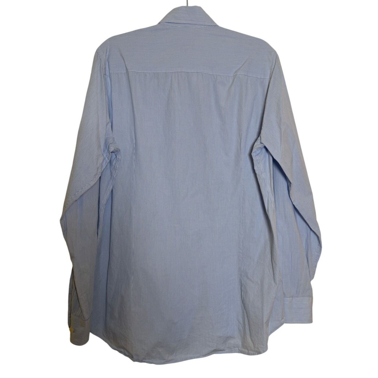 Piattelli Piattelli Barneys New York Blue Striped Cotton Shirt Size US M / EU 48-50 / 2 - 2 Thumbnail