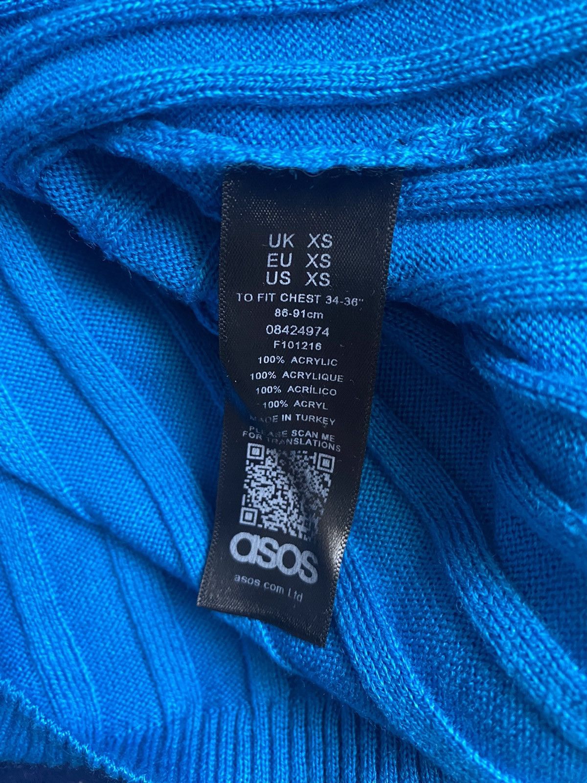 Asos ASOS Knitted Half Zip Up Shirt Size US XS / EU 42 / 0 - 4 Thumbnail