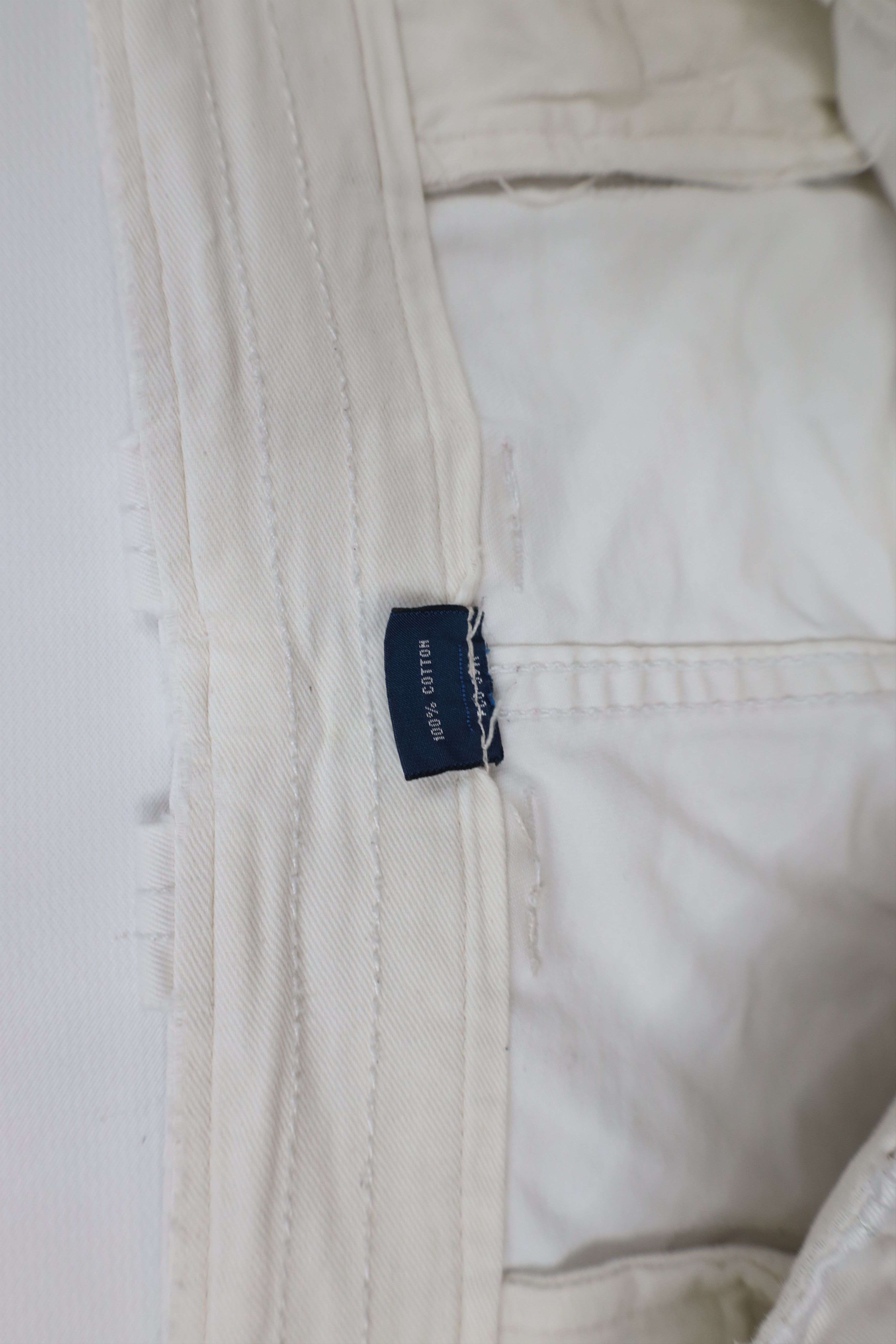 Ralph Lauren × Vintage Vintage 90s Ralph Lauren Heavy Military Cargo Shorts White Size US 40 / EU 56 - 9 Thumbnail