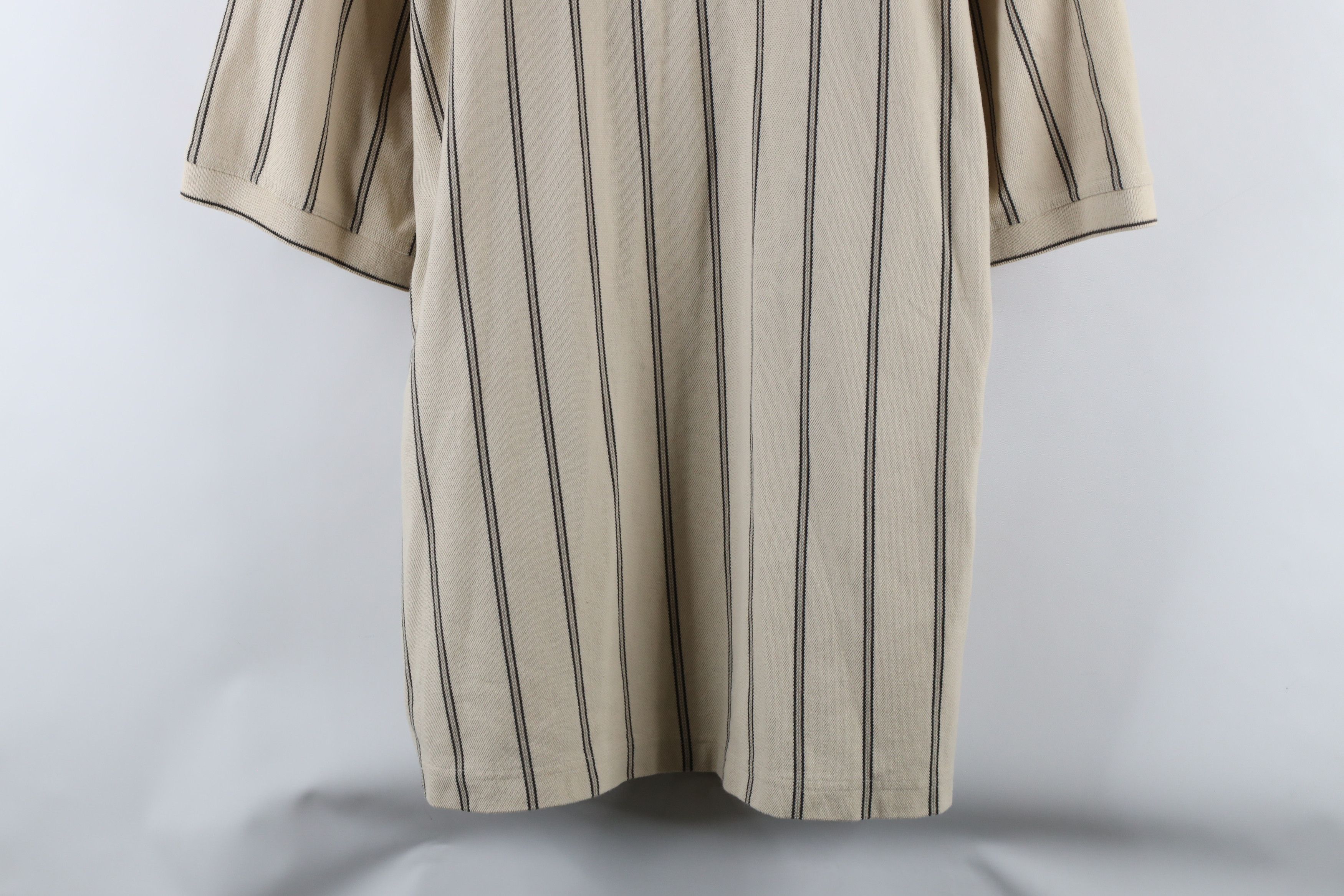 Vintage Vintage 90s Streetwear Striped Pique Cotton Golf Polo Shirt Size US L / EU 52-54 / 3 - 3 Thumbnail