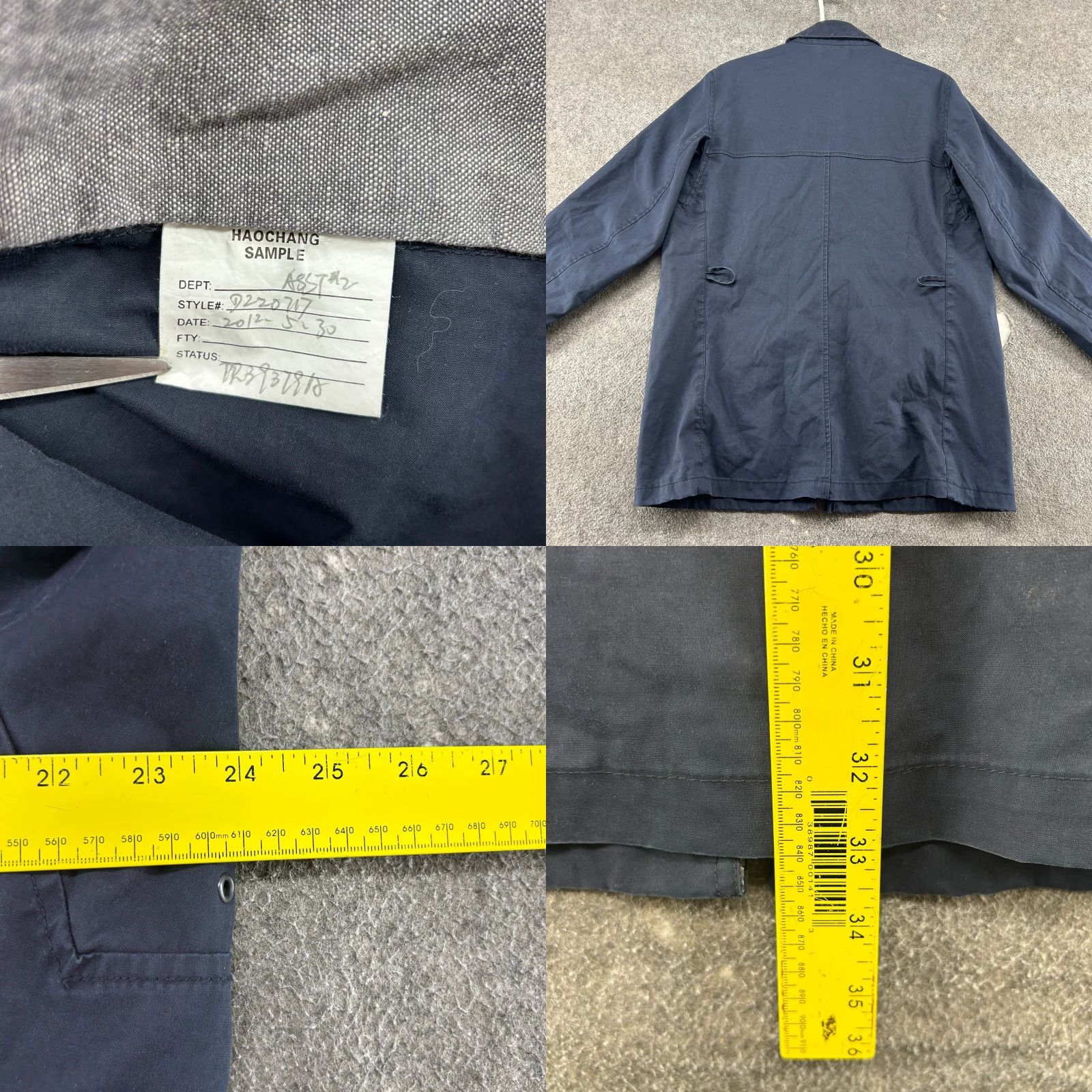 Wallace & Barnes Wallace & Barnes Jacket Men M Blue Navy Chore Barn Coat Field Military Cotton RARE 90s Parka Full Zip Lined Workwear Casual Vintage No Size US M / EU 48-50 / 2 - 8 Thumbnail
