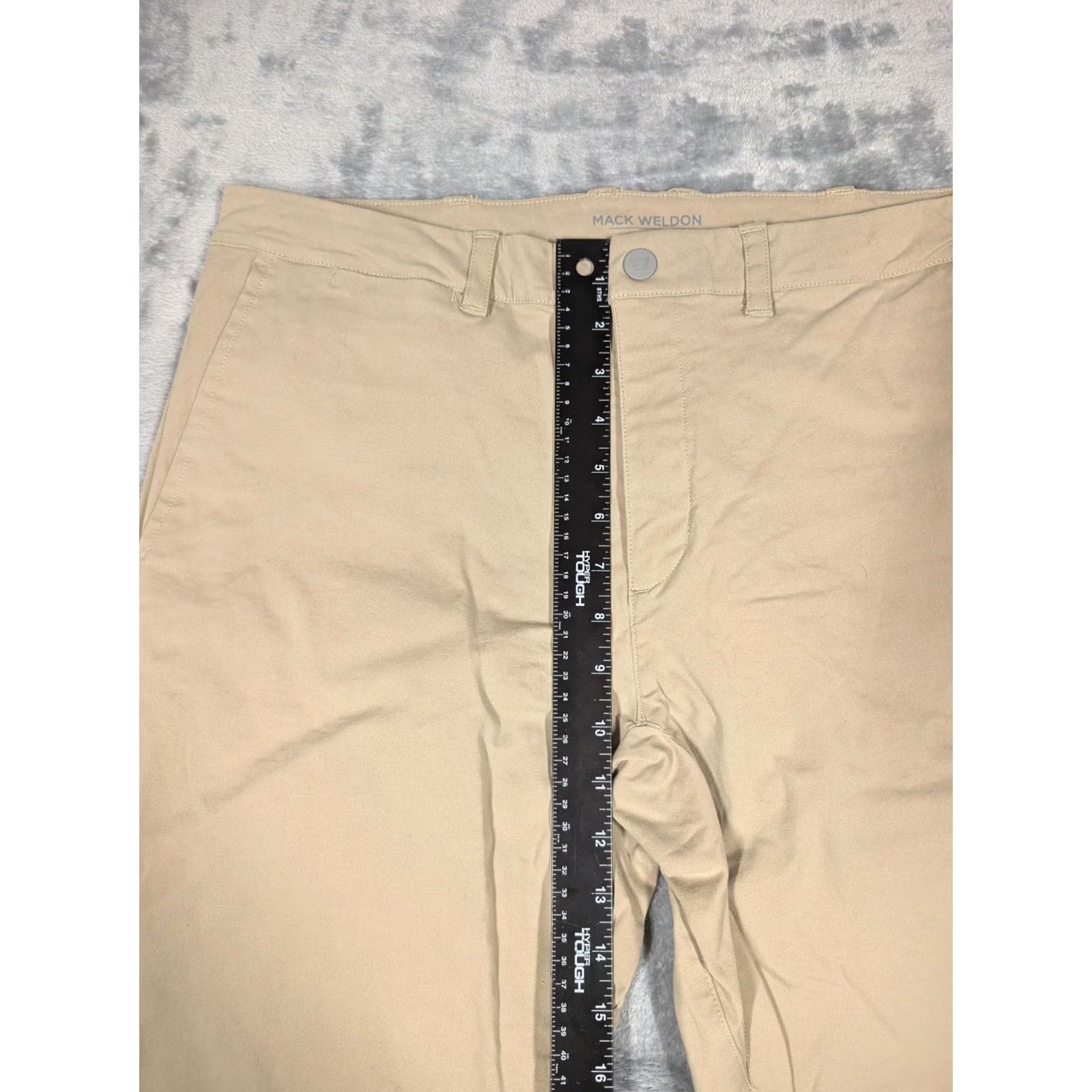 Vintage Mack Weldon Pants Mens 34x34 Beige Stretch Chino Golf Casual Performance Shirt Size US 34 / EU 50 - 3 Thumbnail