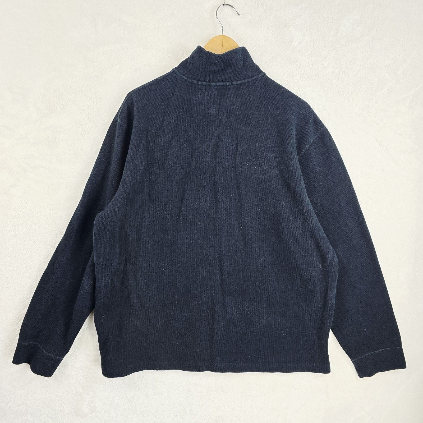 Polo Ralph Lauren Polo Ralph Lauren 1/4 Zip Sweater Size XL Black Red Pony Size US XL / EU 56 / 4 - 8 Thumbnail