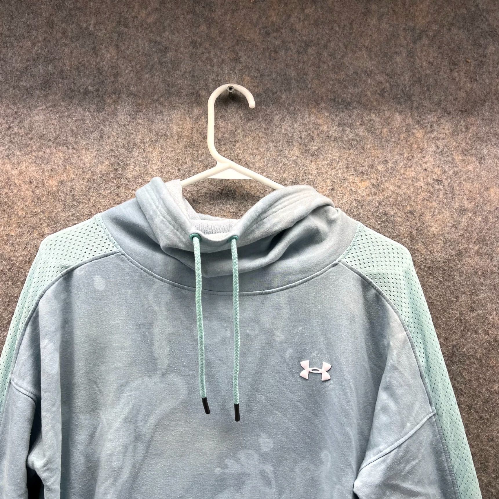 Under Armour Under Armour Sweater Women Large Teal Hooded Pullover Fleece Jacket Size L / US 10 / IT 46 - 7 Thumbnail