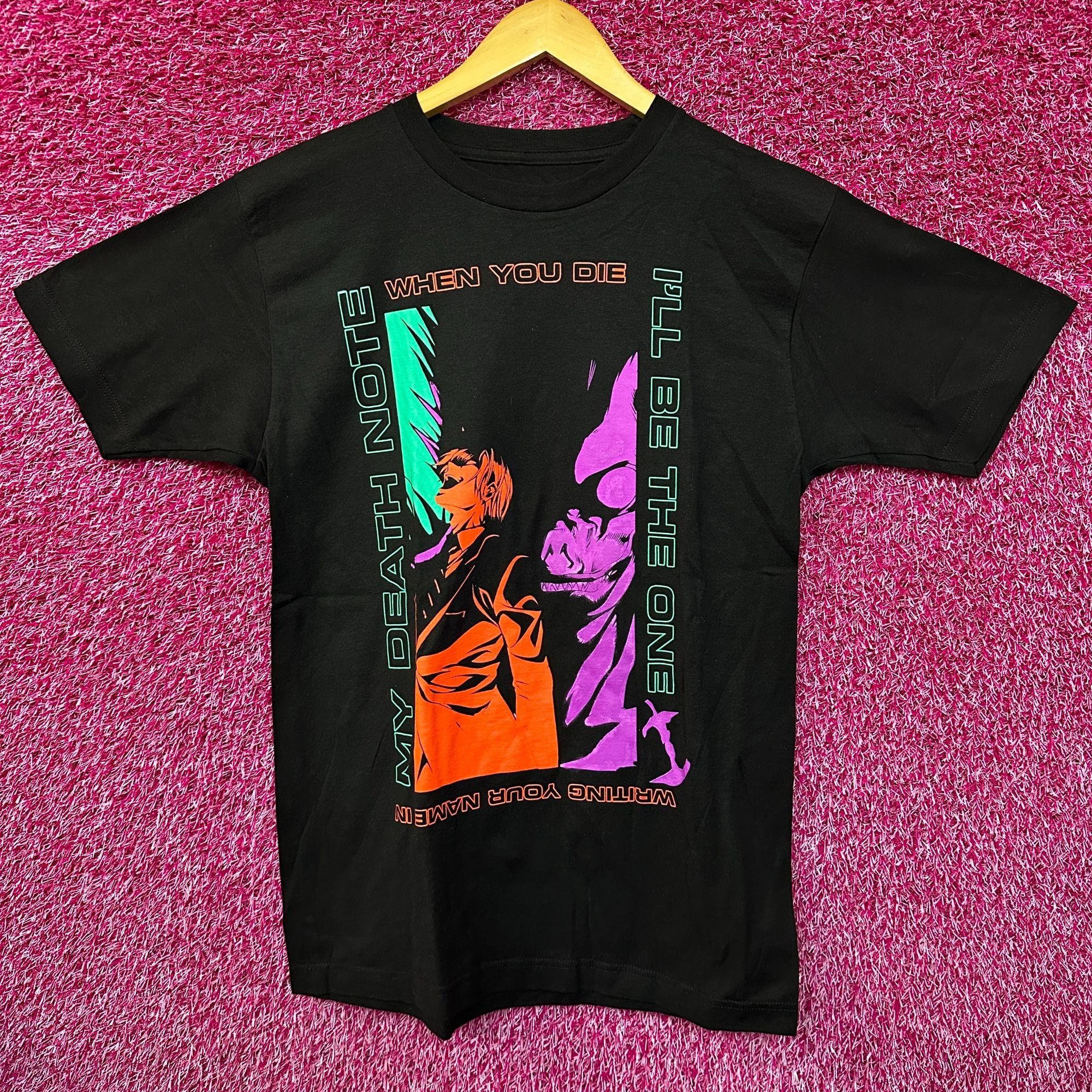 Anime Death Note Write Your Name Light Yagami & Ryuk Women’s Tee L Size L / US 10 / IT 46 - 1 Thumbnail