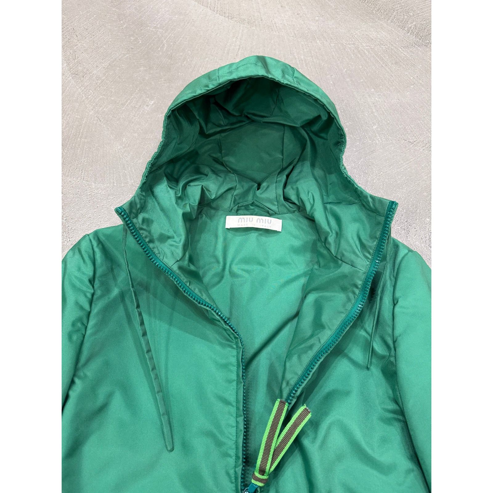 Miu Miu S/S1999 Miu Miu green nylon technical jacket Size US M / EU 48-50 / 2 - 4 Thumbnail