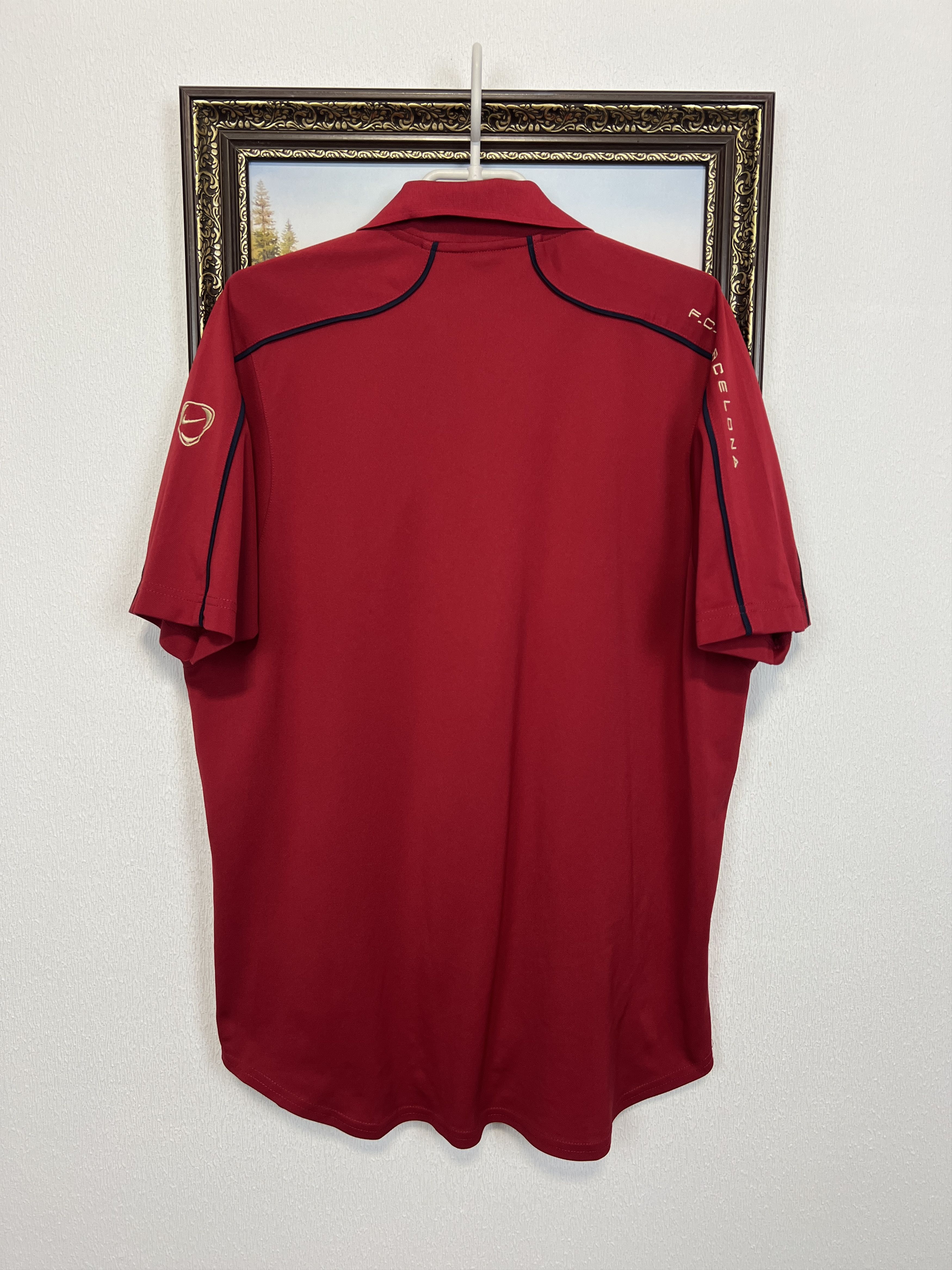 Nike Vintage Barcelona Train Polo Shirt Soccer Jersey Camiseta Size US XL / EU 56 / 4 - 10 Thumbnail