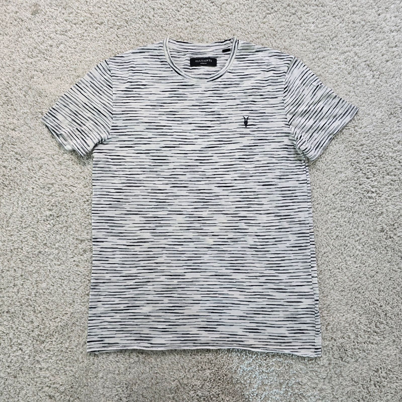 Allsaints Allsaints All Saints mens Stripe T Shirt Slim Fit Medium Size US M / EU 48-50 / 2 - 1 Thumbnail