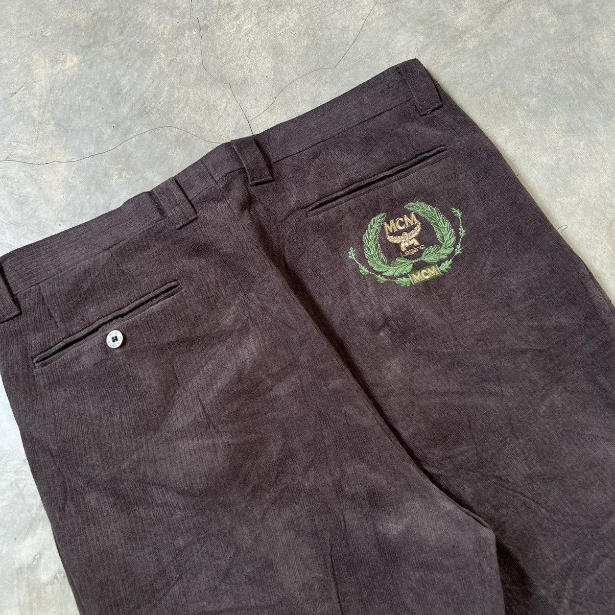 MCM Vintage 90s MCM Trouser Pants Size US 35 - 3 Thumbnail
