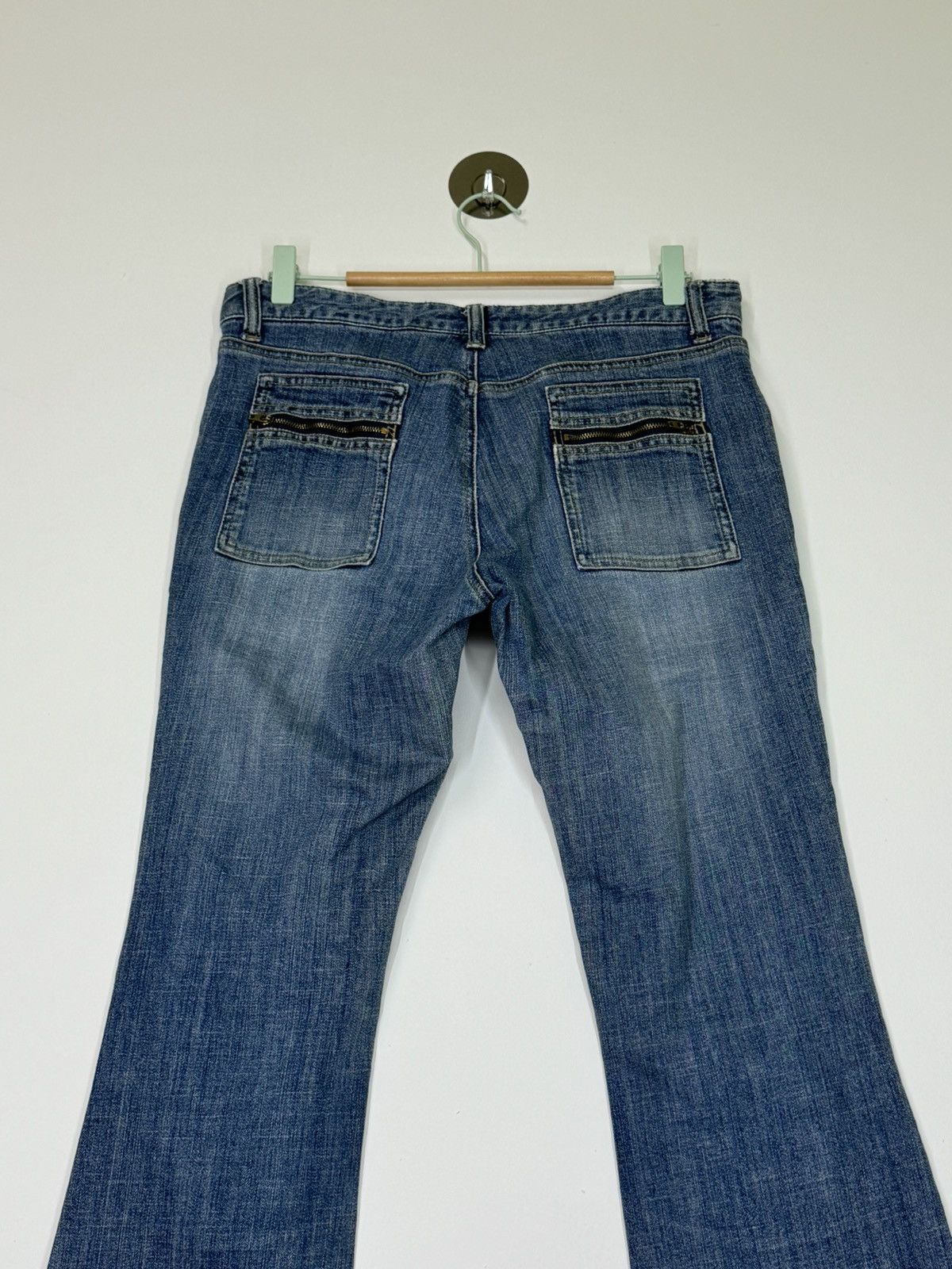 Hysteric Glamour × If Six Was Nine × Japanese Brand FLARE ORIRIN BUSH PANT BOOT CUT DISTRESSED DENIM Size US 30 / EU 46 - 10 Thumbnail