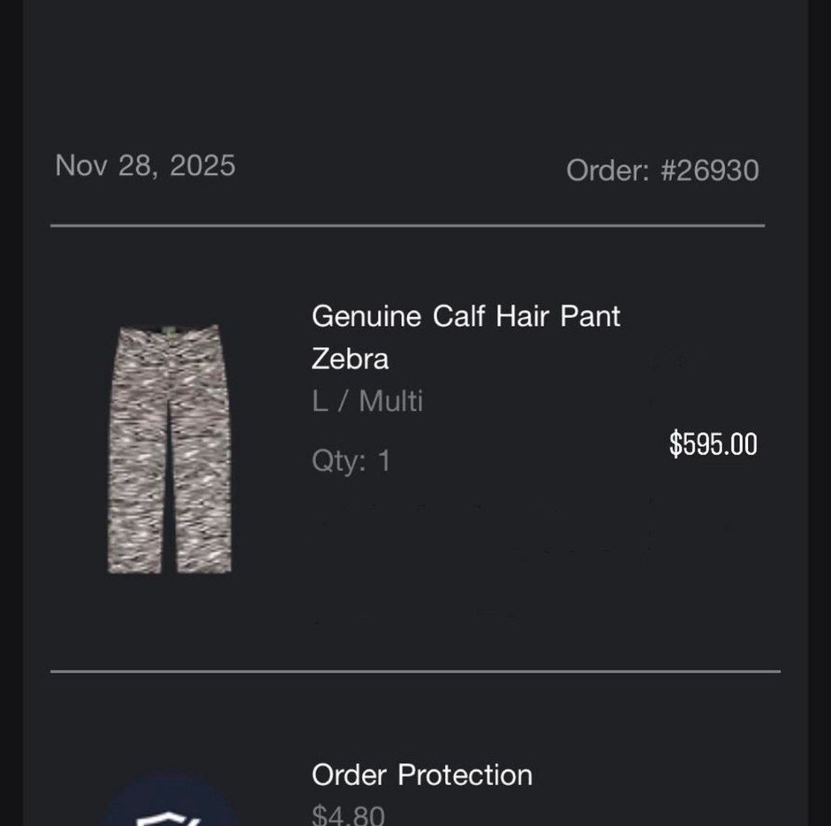DENIM TEARS Denim Tears Calf Hair Pant Size US 31 - 4 Thumbnail
