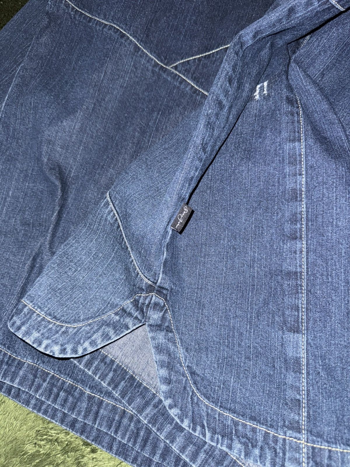 Sean John [5XL] Sean John Panel Cut Denim Shirt Size US XXL / EU 58 / 5 - 5 Thumbnail