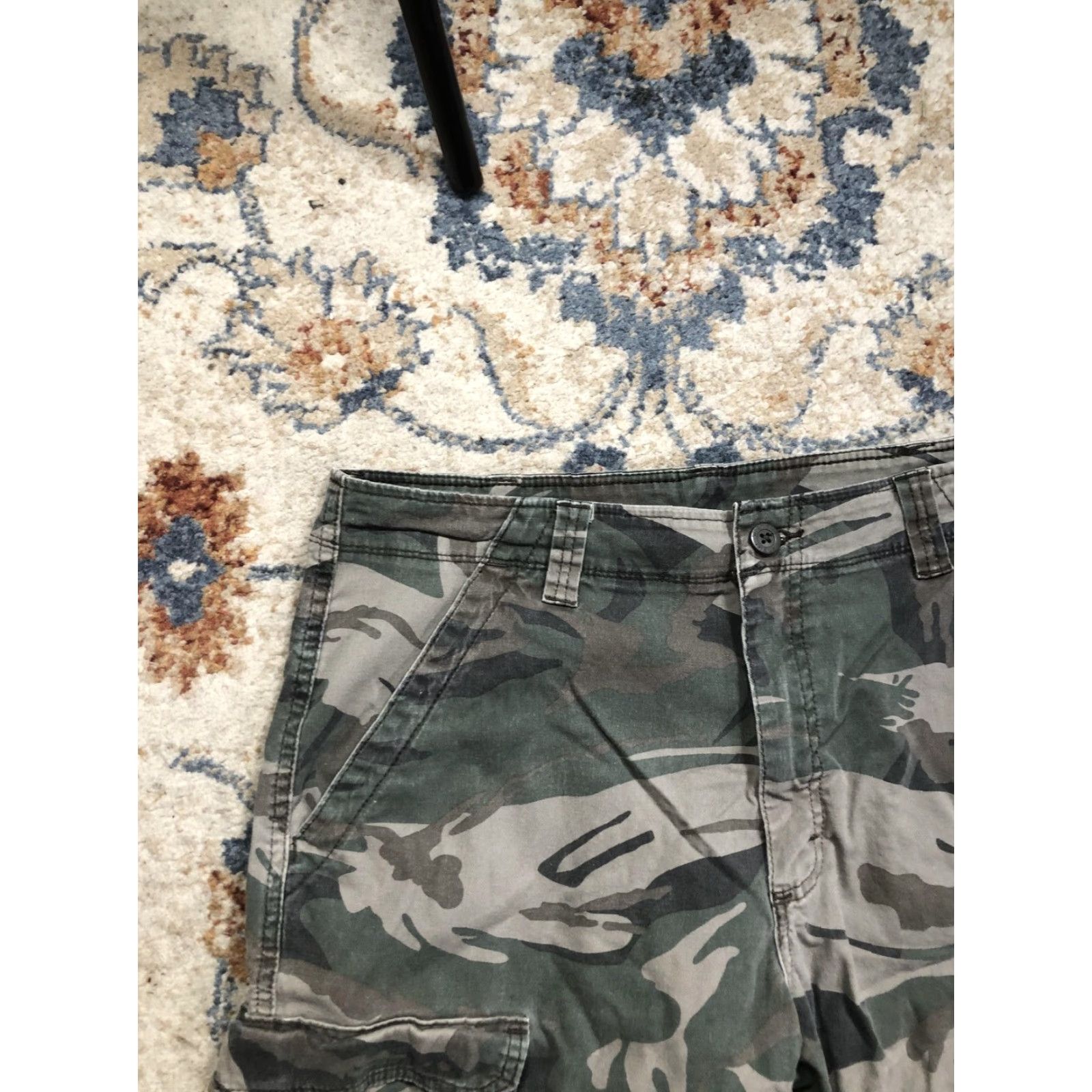 Wrangler Wrangler Cargo Shorts Mens 34 Green Camo Stretch Pockets Outdoor 11 Inseam Size US 34 / EU 50 - 2 Thumbnail