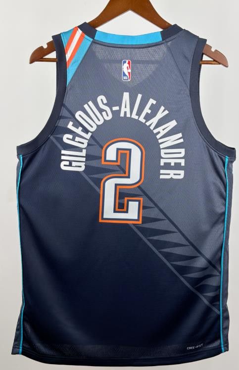 NBA 26 Oklahoma City Thunder #2 Shai Gilgeous-Alexander Jersey Size US S / EU 44-46 / 1 - 2 Thumbnail